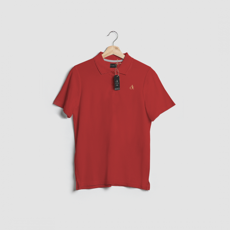 Embroke_Polo_Manga_Corta_Rojo